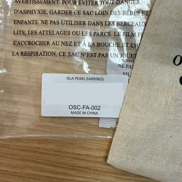 Our Spare Change Isla Pearl Drop Earrings Goldtone Hoops FabFitFun Collab New - Picture 7 of 8